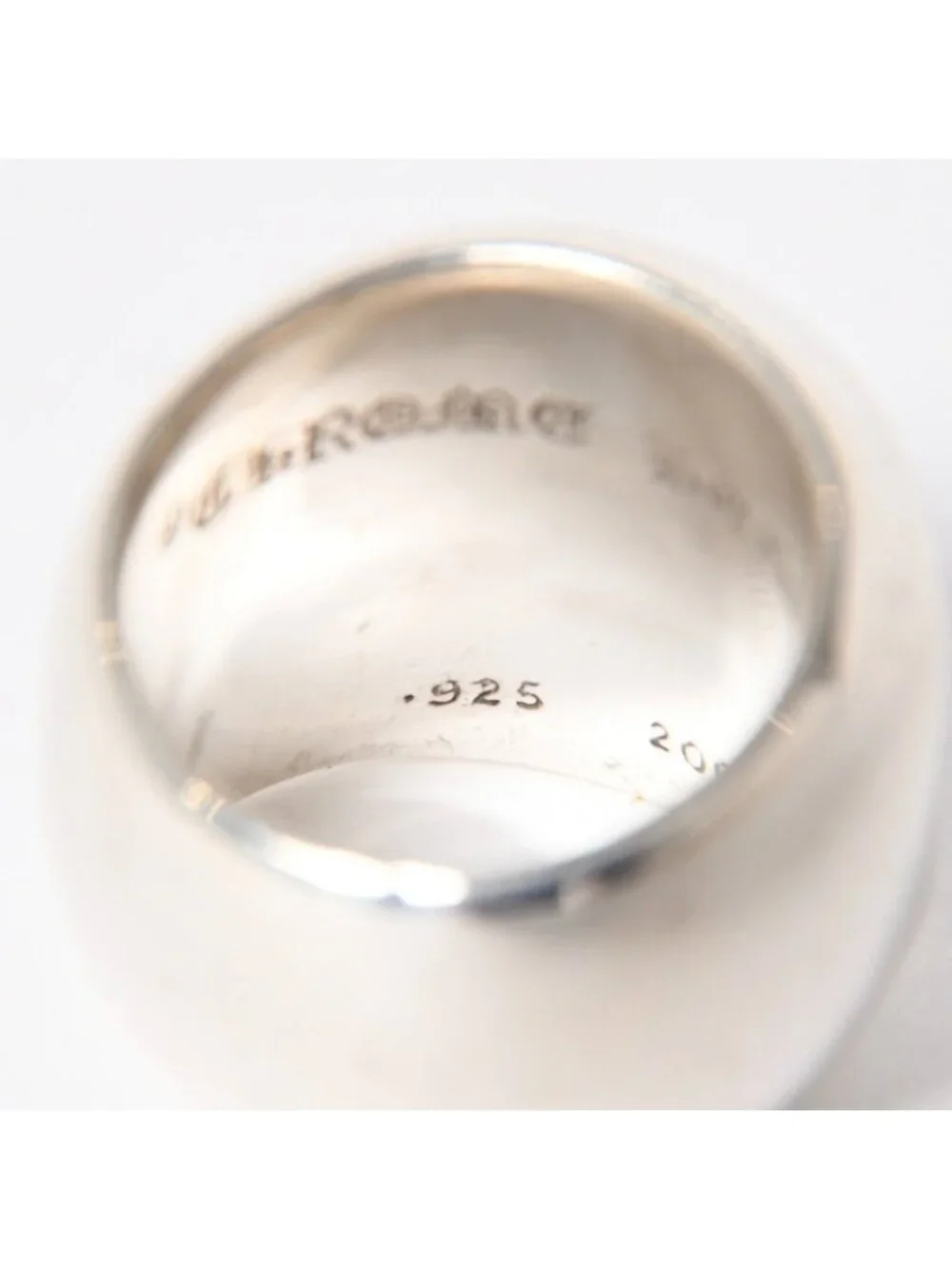 Chrome Hearts Classic Oval Star Ring David Arabesque 925 Sterling Silver